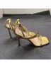 Steve Madden 100% Polyurethane Gold Heels Size 9 1/2 - photo 6