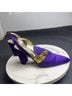 Walter Steiger Solid Purple Heels Size 7 - photo 7