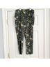 Zara Tropical Green Yellow Track Pants Size M - photo 4
