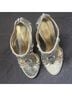 Antonio Melani 100% Leather Silver Heels Size 8 - photo 4