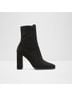 Aldo 100% Suede Black Ankle Boots Size 9 - photo 4
