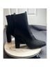 Aldo 100% Suede Black Ankle Boots Size 9 - photo 12