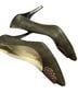 Tahari 100% Suede Black Silver Heels Size 10 1/2 - photo 13