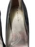 Tahari 100% Suede Black Silver Heels Size 10 1/2 - photo 3