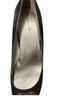 Tahari 100% Suede Black Silver Heels Size 10 1/2 - photo 9