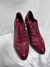 L'Artiste 100% Leather Checkered-gingham Color Block Red Heels Size EU 40 - photo 5