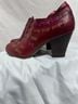 L'Artiste 100% Leather Checkered-gingham Color Block Red Heels Size EU 40 - photo 3