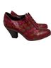 L'Artiste 100% Leather Checkered-gingham Color Block Red Heels Size EU 40 - photo 1