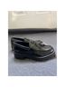 Zara 100% Patent Leather Solid Black Flats Size 6 - photo 12
