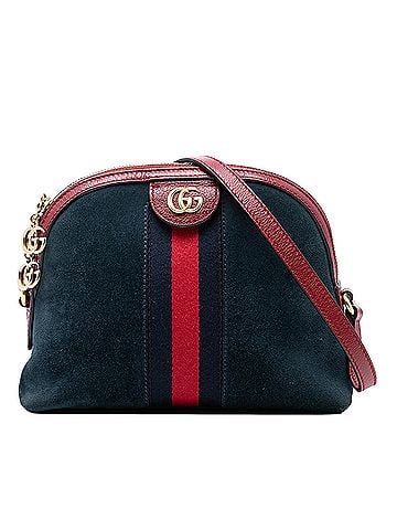 Gucci Small Suede Web Ophidia Dome Crossbody (view 1)