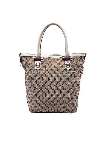 Gucci GG Canvas Web Match Ball Tote (view 1)