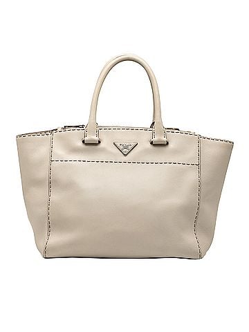Prada City Calf Stitched Twin Pocket Satchel (view 1)