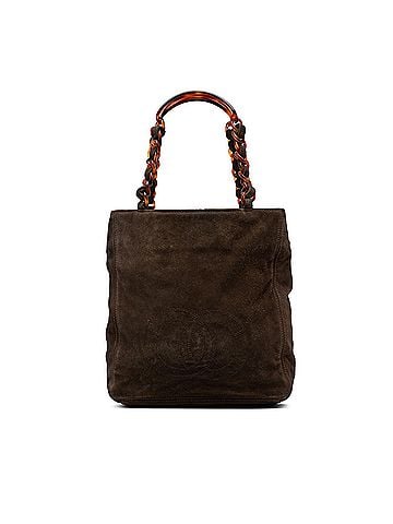 Chanel CC Suede Tote (view 1)