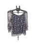 Apt. 9 92% Polyester 8% Spandex 100% Polyester Floral Blue T-Shirt Size XL - photo 2