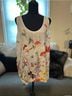 Johnny Was 100% Rayon Floral White Pink Tank Top Size L - photo 4