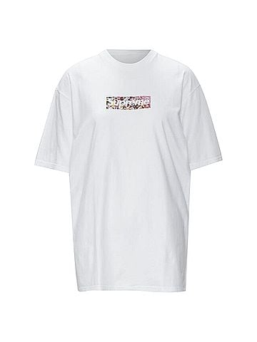 Supreme Supreme Murakami Relief Fund floral box logo cotton tshirt (view 1)