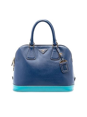 Prada Bicolor Saffiano Lux Promenade Dome Handbag (view 1)