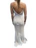 Marina Chevron-herringbone Tan White Cocktail Dress Size 2 - photo 2