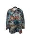 Ali Miles Print Blue Gray Casual Sweaters Size 2X - photo 2