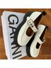 Ganni White Black Sandals Size 8 - photo 3