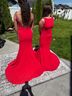 Marsoni Red Cocktail Dress Size 2 - photo 7