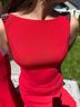 Marsoni Red Cocktail Dress Size 2 - photo 11