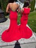 Marsoni Red Cocktail Dress Size 2 - photo 13