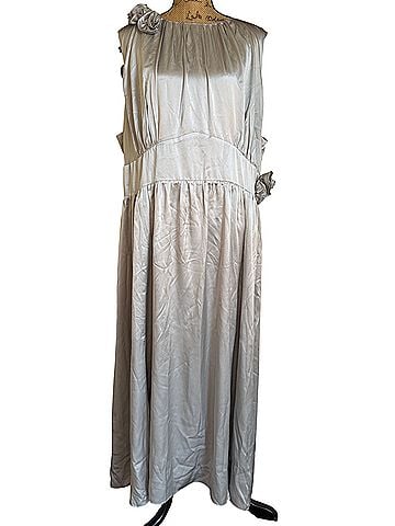 Reformation Flor Dress Moonlight Silk Rosette Cocktail Dress (view 1)