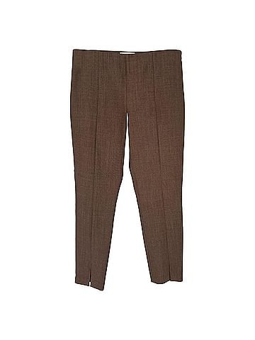 The Row The Row High-Rise Tapered Trousers Brown Wool (view 1)