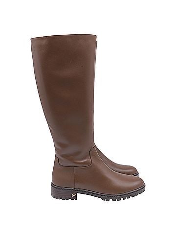 Stuart Weitzman Stuart Weitzman City Knee High Boots in Brown Leather  (view 1)