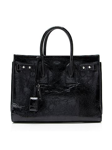 Saint Laurent Saint Laurent Textured Patent Leather Sac De Jour Medium Tote (view 1)