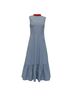 Rejina Pyo 100% Rayon Multi Color Rejina Pyo Bridget Mock-Neck Sleeveless Midi Dress In Light Blue Rayon Size 10 - photo 1