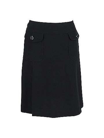 Max Mara Max Mara Knee Length Skirt in Black Polyester (view 1)