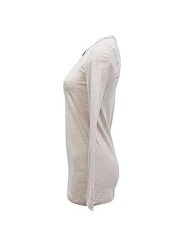 Brunello Cucinelli Brunello Cucinelli Beaded Detail Sweater in Beige Cotton (view 2)