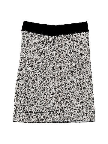 Sandro Sandro Jazz Metallic Jacquard Knit Mini Skirt in Black Wool (view 1)
