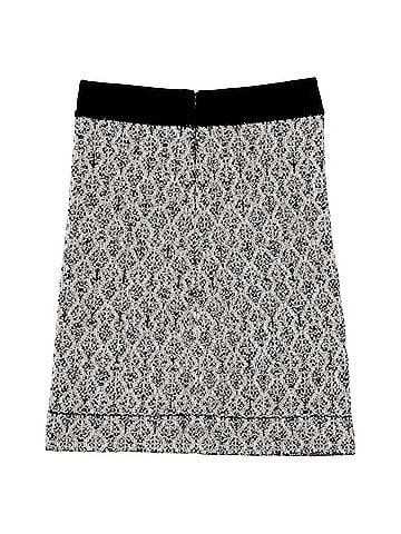 Sandro Sandro Jazz Metallic Jacquard Knit Mini Skirt in Black Wool (view 2)