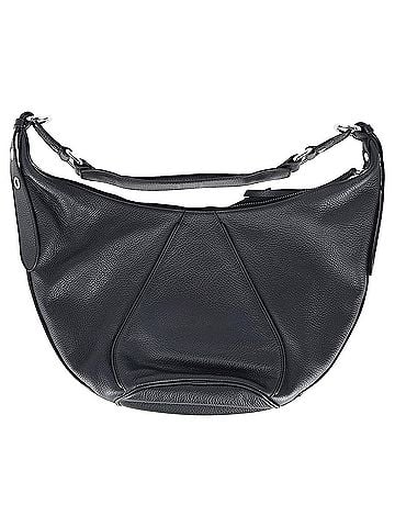 by FAR  By Far Story Hobo Shoulder Bag in Black Leather (view 2)
