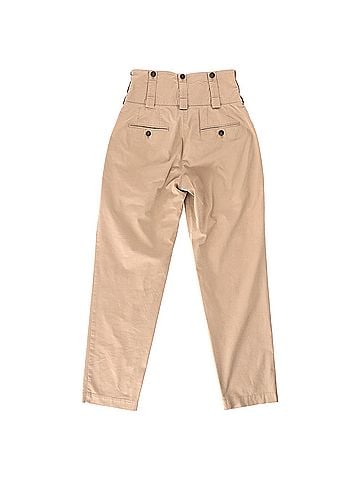 Dolce & Gabbana Dolce & Gabbana Double-Belted High-Rise Trousers in Brown Cotton (view 2)
