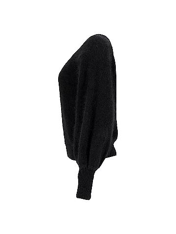 Alberta Ferretti Alberta Ferretti One Shoulder Sweater in Black Wool (view 2)