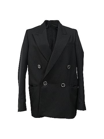 Acne Acne Studios Classic Double Breasted Jacket in Black Polyester (view 1)