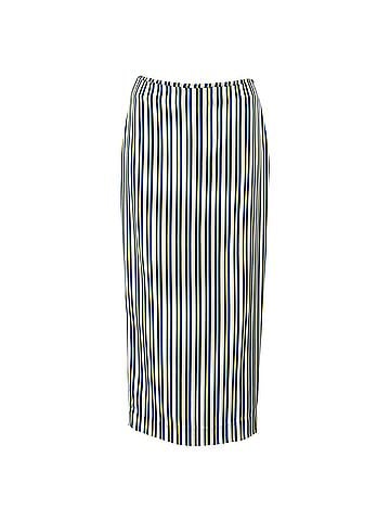 Diane von Furstenberg Diane von Furstenberg Striped Midi Length Skirt in Multicolor Viscose (view 1)