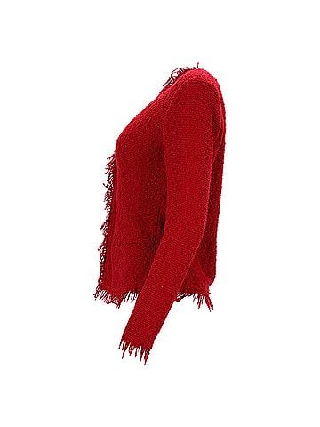 IRO IRO Frayed Jacket in Red Cotton Tweed (view 2)