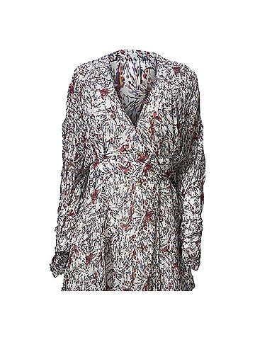 IRO Iro Floral Print Wrap Dress in Multicolor Rayon (view 1)