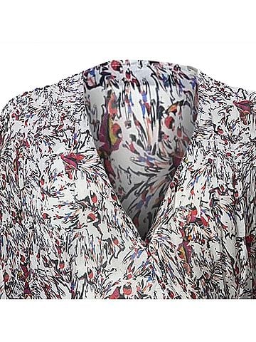 IRO Iro Floral Print Wrap Dress in Multicolor Rayon (view 2)