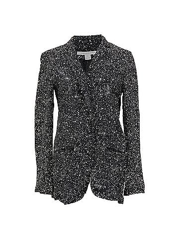Diane von Furstenberg Diane Von Furstenberg Galaxy Crepe Jacket Blazer in Black Viscose (view 1)