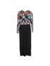 Elie Saab 100% Other Multi Color  Elie Saab Floral Embroidered Long Sleeve Jumpsuit in Multicolor Viscose Size 6 - photo 1