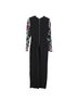 Elie Saab 100% Other Multi Color  Elie Saab Floral Embroidered Long Sleeve Jumpsuit in Multicolor Viscose Size 6 - photo 2