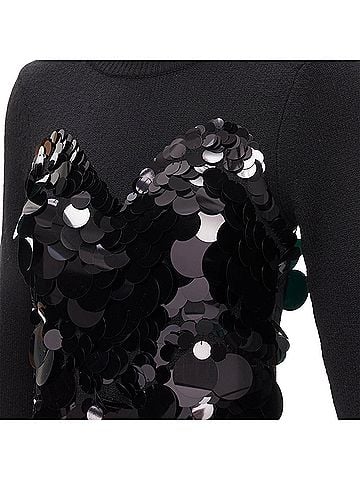 Altuzarra Altuzarra merino wool knit gradient pailette cocktail dress (view 2)