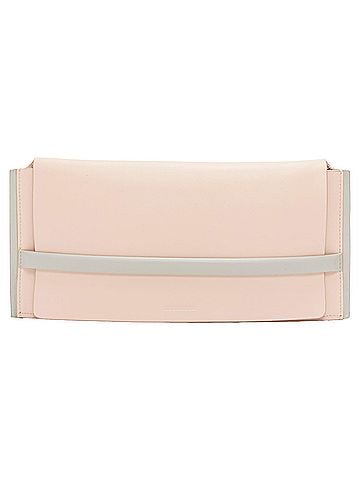 Jil Sander Jil Sander Smooth Leather Loop Through Envelope Long Clutch Bag (view 1)