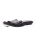 Simone Rocha 100% Leather Black Simone Rocha Feather Trimmed Leather Flat Slides Mules Size EU 38 - photo 4